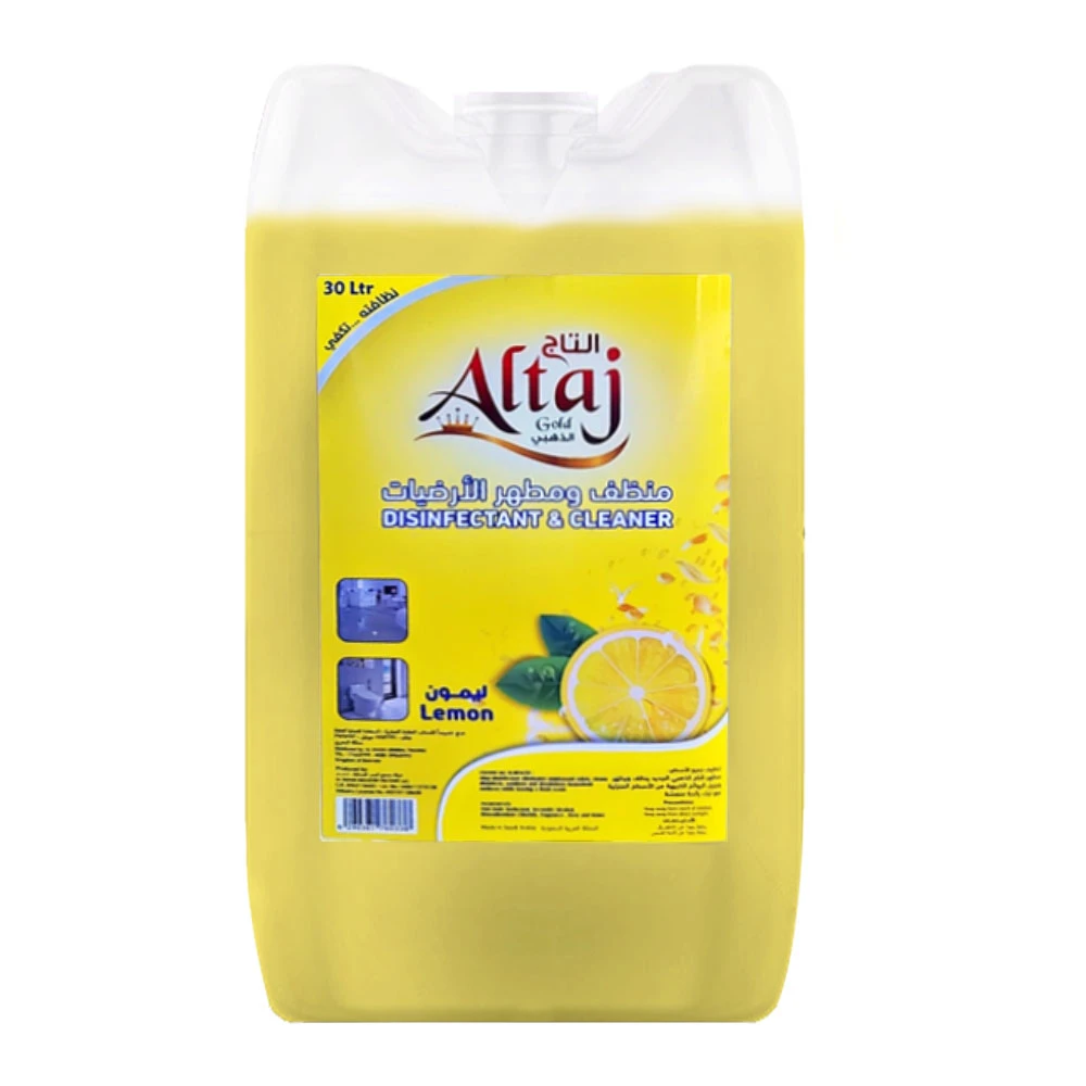 منظف الارضيات التاج الذهبي 30 لتر - ليمون